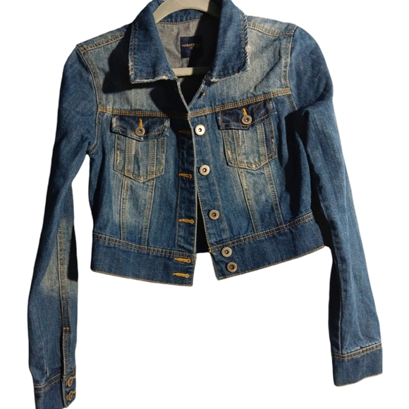 Highway Jeans Dark Blue Kids JEAN JACKET SZ Medium - Picture 1 of 10
